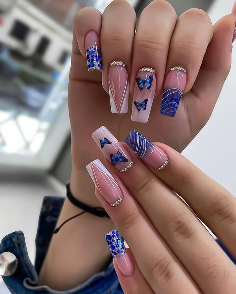 Unique nail art creation at Elite Nails